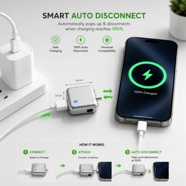 Automatic Charging Remove  USB.C